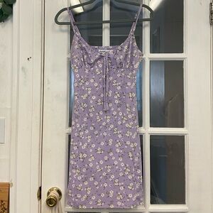 Purple floral dress